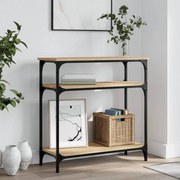 834041 vidaXL Конзолна маса, дъб сонома, 75x29x75 см, инженерно дърво