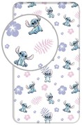 Еластичен единичен памучен детски чаршаф 90x200 cm Lilo and Stitch – Jerry Fabrics