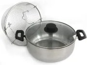 Steel Pan - Иноксова тенджера с кошница ф24см (10618)