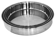 Иноксови тави 3-ка кръгли 28 / 32 / 36см CN-(7777 / 181133) - Horecano