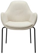 Кремав стол от плат букле Zimmer – DAN-FORM Denmark