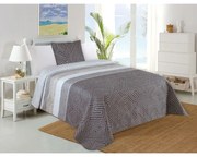 Сив капитониран комплект шалте и калъфка за възглавница 140x220 cm Plaza – My House