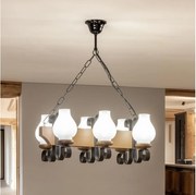 Brilagi - Пендел QUEEN 6xE14/40W/230V бук/орех