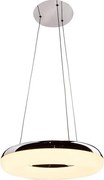 LED Пендел LED/40W/230V 3000K Ø 40 см лъскав хром