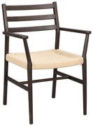 Трапезен стол естествен/тъмнокафяв Harlan – Rowico