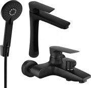 Mexen Axel R40 комплект за вана, черен - 73813R40-70