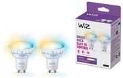 КОМПЛЕКТ 2x LED крушки PAR16 GU10/4,7W/230V 2700-6500K CRI 90 Wi-Fi WiZ