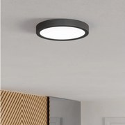 Eglo 901298-LED Таванен плафон FUEVA LED/11,5W/230V 2700/4000/6500K диаметър 21,1 см, черен