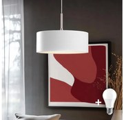 Eglo - LED Пендел TUNJA 1xE27/60W/230V бял