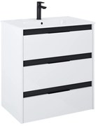 Конзолен шкаф за баня A852016606 с умивалник, 70.5х46х74см