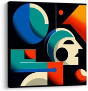 Картина на платно – Абстрактни геометрични форми в движение