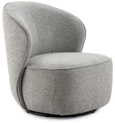 Светлосиво въртящо се кресло Edna – MOME