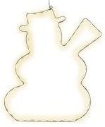 Висяща LED декорация Lumiwall Snowman, височина 50 cm - Star Trading