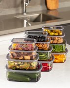 Комплект кутии за съхранение (12 броя), цвят Антрацит