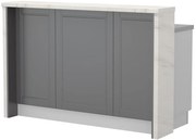 Бар Пейка Tahoma-Length: 150 cm-Graphite-White Marble