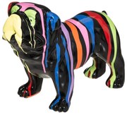 Статуя atmosphera Bulldog, 19 см, Черна смола