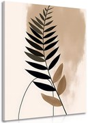 Картина на платно – Абстрактни ботанически форми папрат