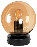 Настолна лампа РИО, черен/мед, 1xE27
