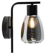 Аплик MOLDO 1xE27/40W/230V черен/опушен черен