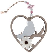 Дървени висящи сърца в комплект от 2 - Dakls