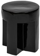 Помощна маса atmosphera Kriz, Керамика, Ø34 см - Черен