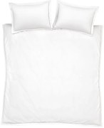 Бяло двойно памучно спално бельо 200x200 cm Oxford Lace Trim – Bianca