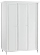 Трикрилен детски гардероб NIL - бял