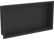 Mexen X-Wall-R вградена полица с фланец 60 x 30 см, черна - 1970603010