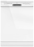 Съдомиялна Tesla WD631M, 12 комплекта, 4 програми, Отложен старт, Половин зареждане, 60 см, Бял