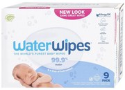 WaterWipes - К-кт 9x Мокри кърпички без съдържание на пластмаса 60 бр. (540 pcs)