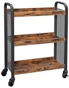 Сервировъчна масичка MARGE кафява/черна