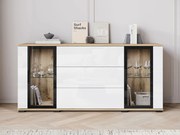 Скринове Каро SB 150-Натурален-Бял Лъскав