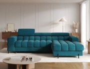 Ъглов диван Freyia-Петролен-Десен