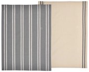 Комплект от 2 бежово-сиви памучни кърпи за чай , 50 x 70 cm Soft Tools - Södahl