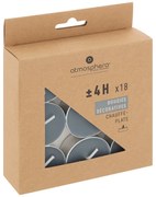 Чаени свещи без аромат atmosphera Hugo, 18 бр - Син