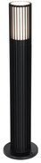 Дизайнерски външен кол за осветление черен 50 см IP44 - Boris