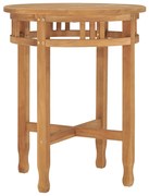 315463 vidaXL Бистро маса, Ø60x75,5 см, тиково дърво масив