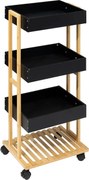 Етажерка на колела 5five Natureo, 4 нива - Черен