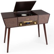 Auna Belle Epoque 1912, ретро грамофон, CD, BT, USB, DAB + / FM, кафяв