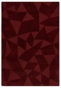 Ръчно изработен вълнен килим в цвят бордо 160x230 cm Shard Red – Flair Rugs