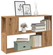 856741 vidaXL Шкаф за книги Artisan Oak 100x24x63 cm Инженерна дървесина