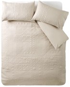 Бежово двойно спално бельо 200x200 cm Folkstone Geo – Catherine Lansfield