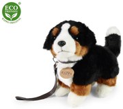 Rappa - Плюшено Бернско планинско куче стоящо, с каишка,23 см., серия Еко приятели