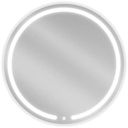 Mexen Rose осветено кръгло огледало за баня, 80 см, LED 6000K, анти-пара - 9810-080-080-611-00