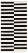 Черно-бял двустранен ръчно изработен вълнен килим 80x150 cm Donna – Hanse Home