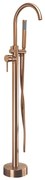 Cмесител-свободно стоящ  Rea Lungo brush copper