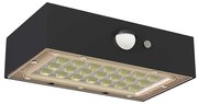 LED соларен прожектор с датчик за движение LED/3,7V 1200mAh 4000K IP65 черен