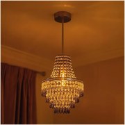 Полилей на прът GEMMA 1xE27/60W/230V, диаметър 23 см