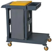 Horecano - Количка за почистване с чувал, капак, отделения за кофа и почистващи средства 100x57xh103см UP-(AC1003)