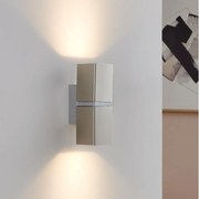 Eglo 96264 - LED стенен аплик PASSA 2xGU10/2,8W/230V, квадратен